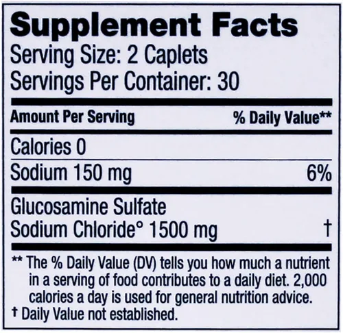 Miniatura 2 de Dona Sulfato de glucosamina cristalina, 750 mg, píldoras de suplemento para articulaciones para comodidad de rodilla y apoyo a la salud