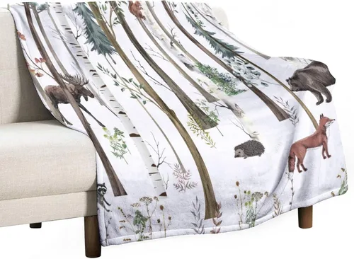 Miniatura 58 de Mantas de franela retro con alces y ciervos, estilo vintage de cabaña campestre rústica de montaña y granja, manta de cama para sofá, silla y cama