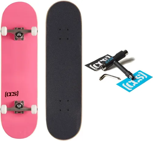 Miniatura 28 de [CCS] Patineta completa Madera de arce Grado profesional Totalmente montado con herramienta de patinaje y calcomanías Adultos, niños
