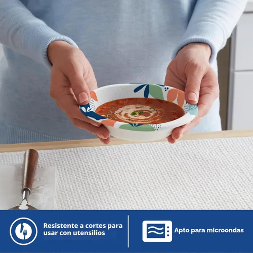 Miniatura 4 de Cuencos de papel para todos los días Dixie, 10 onzas, 324 unidades (9 paquetes de 36 cuencos); los diseños pueden variar