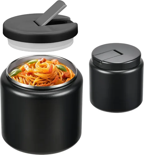 Miniatura 13 de Termo de sopa de 26 onzas para comida caliente para niños con tapa de hebilla, frasco de comida aislado al vacío de boca ancha a prueba de fugas
