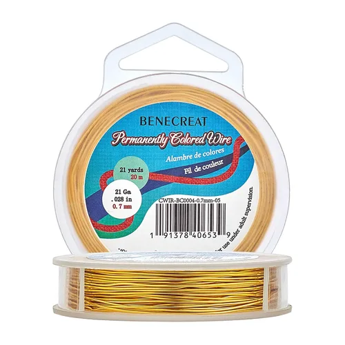 Miniatura 58 de BENECREAT Alambre de cobre para cuentas de joyería de calibre 18, resistente al deslustre, alambre de metal de bronce antiguo para hacer joyas