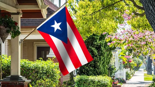 Miniatura 3 de DANF - Bandera de Puerto Rico de poliéster de 3 x 5 pies, banderas nacionales puertorriqueñas de poliéster con ojales de latón, 3 x 5 pies