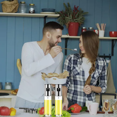 Miniatura 3 de Pulverizador de aceite para cocinar, rociador de aceite de oliva, para freidora de aire, aceite de vinagre vegetal, mini artilugios de cocina