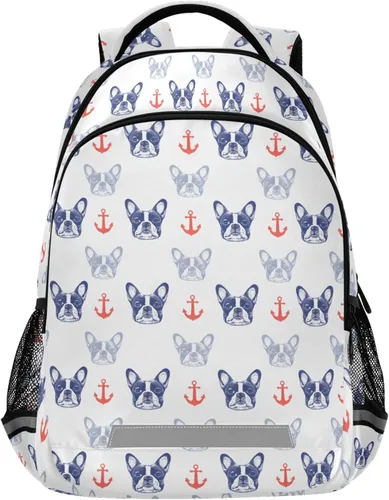 Miniatura 10 de MNSRUU Mochila escolar con correa para el pecho, mochila para laptop Galaxy Planets, mochila de senderismo de viaje para niños y niñas, Animal 031