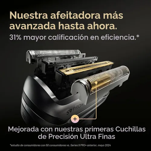 Miniatura 3 de Braun Afeitadora eléctrica Series 9 PRO+, Pro SensoAdapt, centro de cuidado inteligente 6 en 1, maquinilla de afeitar húmeda y seca, 9660CCPS