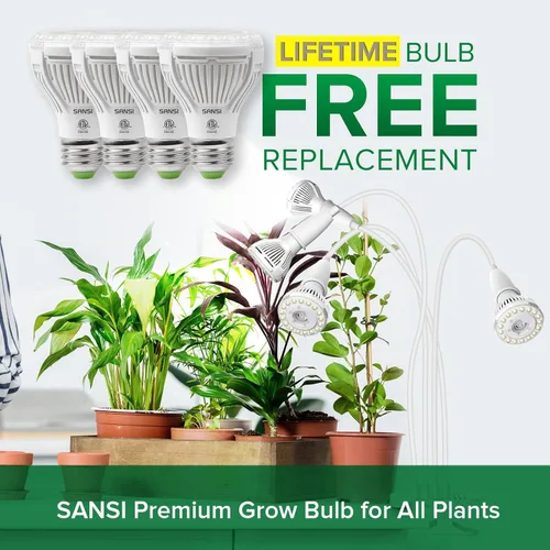 Miniatura 2 de Luces de cultivo LED SANSI para plantas de interior, luz de cultivo de 600W de espectro completo con tecnología de cuello de ganso en clip