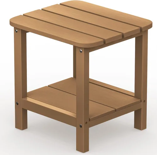 Miniatura 24 de SERWALL Mesa auxiliar Double Adirondack, Mesa auxiliar de forma rectangular, Negra