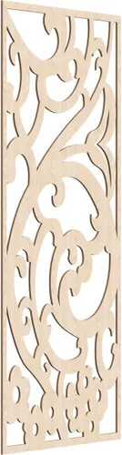 Miniatura 64 de Bridgewater - Paneles de pared decorativos de madera con calado, 9 3/8 pulgadas de ancho x 24 3/8 pulgadas de alto x 1/4 de alto, nogal