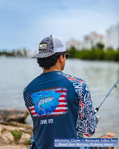 Miniatura 5 de Gorra de pesca ajustable de malla con cierre de presión + múltiples parches