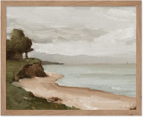 Miniatura 77 de Poster Master Póster vintage de pintura de olas del océano, impresión retro del océano, bellas artes, arte de paisaje marino, regalo para hombres