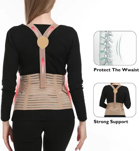 Miniatura 6 de Bandas para el vientre para mujeres embarazadas – Cinturón de maternidad Soporte de embarazo – Carpeta abdominal transpirable, soporte de espalda