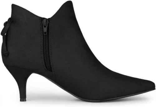 Miniatura 7 de Allegra K Botines de tacón de gatito con punta puntiaguda para mujer