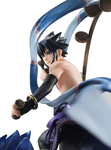 Miniatura 5 de MegaHouse Naruto Shippuden Sasuke Uchiha Raijin GEM Series Remix Figura de estatua