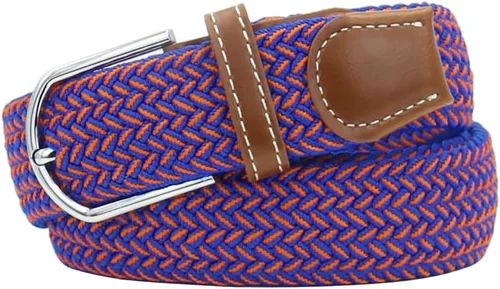 Miniatura 30 de Mixed Color Woven Stretch Braided Belts for Men and Women Fashion Elastic Belts