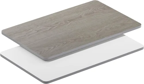 Miniatura 31 de Flash Furniture - Tapa de mesa de resina brillante de 30.0 x 48.0 pulgadas, con borde caído de 2.0 pulgadas de grosor Natural/Nogal
