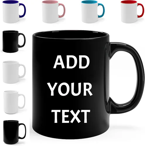 Miniatura 11 de Tazas personalizadas con palabras, tazas personalizadas con texto, taza de café con mensaje, crea tu propia taza, diseña tu propia taza de café