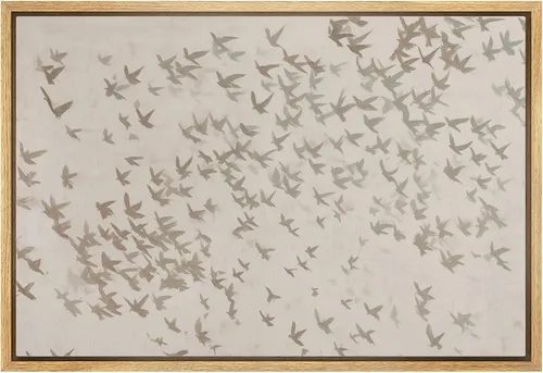 Miniatura 10 de wall26 Lienzo enmarcado para pared, acuarela, azul pastel, garza, galápagos, aves, animales, ilustraciones de naturaleza salvaje, arte moderno