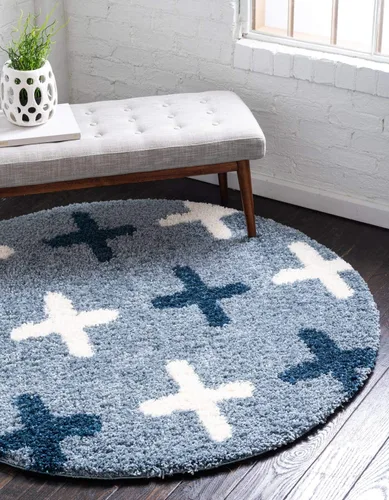 Miniatura 17 de Unique Loom Hygge Shag Collection - Alfombra rectangular moderna de inspiración marroquí, diseño geométrico, felpa y acogedora, 4 pies x 6 pies