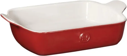 Miniatura 2 de Emile Henry Panadero rectangular pequeño de 10.25 x 7 pulgadas/0.9 cuartos de galón, colección Modern Classics Gris perla