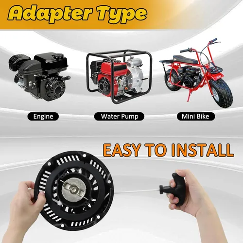 Miniatura 5 de WOTIAN 212cc Pull Start Compatible con Predator 212 Pull Start Assembly Harbor Freight 196cc 212cc 225cc 6.5hp 7hp 7.5hp Arrancador de Retroceso