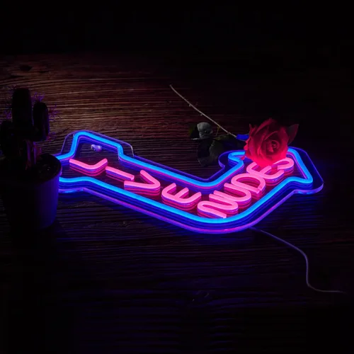 Miniatura 6 de Letrero de neón para decoración de pared, hombre, cueva, bar, cerveza, arte para el hogar, luz de neón, luces LED de neón con regulador de Azul +