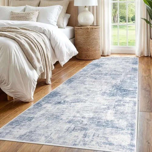 Miniatura 231 de IOHOUZE Alfombra abstracta lavable de 3 x 12 pies para pasillos, antideslizante para cocina, camino de entrada de lana sintética para interiores