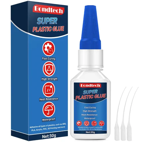 Pegamento de plástico de 1.06 oz, súper pegamento para plástico, adhesivo transparente fuerte para miniaturas, modelo, PLA, impresión 3D, acrílico,
