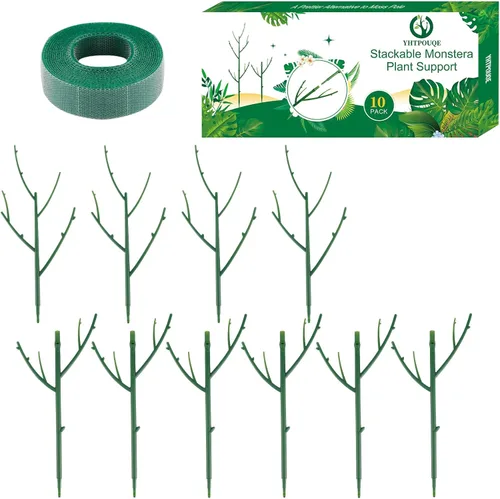 Miniatura 8 de Paquete de 5 estacas de soporte apilables para plantas Monstera para plantas de interior y exterior, accesorios de jardín para plantas trepadoras