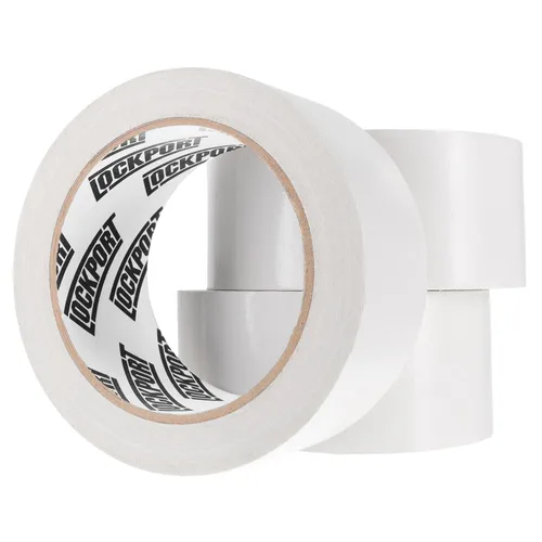 Lockport Cinta Adhesiva para Conductos de Servicio Pesado Resistente al Agua, 20 Yardas x 2 Pulgadas, Rollo Adhesivo Fuerte para Reparación en Blanco