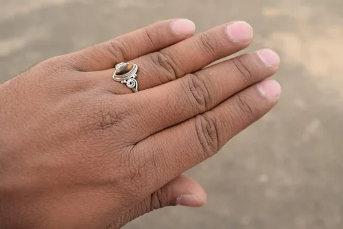 Miniatura 4 de Anillo de piedras preciosas, anillo de plata de ley 925 para mujeres y niñas, regalos de Navidad, tamaño de joyería hecha a mano de EE. UU