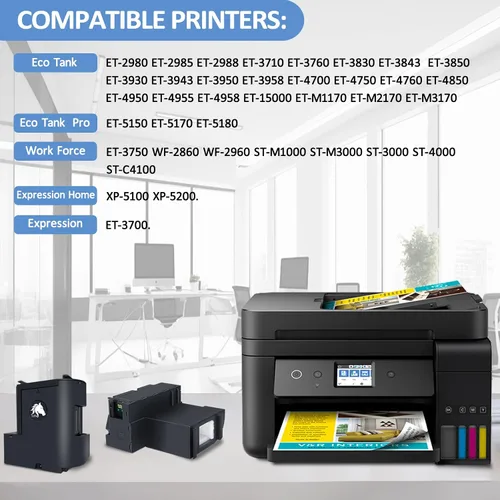 Miniatura 3 de E-T04D1 T04D100 Ink Maintenance Box for ET-15000 ET-4850 ET-3750 ET-3760 ET-3830 ET-3850 ET-3843 WF-2860 ET-4760 XP-5100 ET-3710 ET-5150 ET-5170
