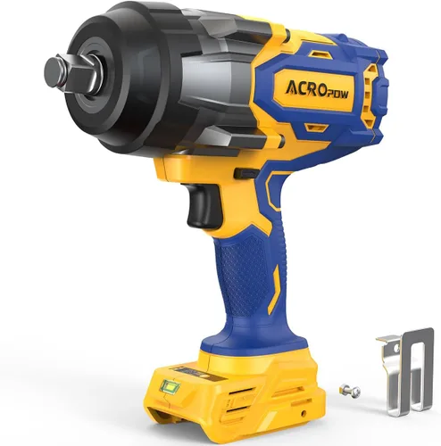 Miniatura 9 de ACROPOW - Llave de impacto inalámbrica compatible con batería DEWALT 20V MAX, 1/2 pulgada, pistola de impacto de alto par sin escobillas de 665