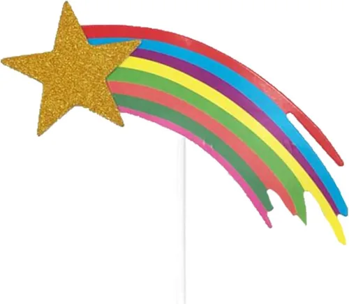 Miniatura 29 de Flairs New York Decoraciones Navideñas Banner Adornos para Pasteles Accesorios de Fiesta (Paquete de 6 Adornos para Cupcakes, Xmas #Snow Cinta Roja)