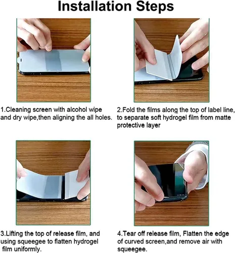 Miniatura 2 de Paquete de 2 protectores de pantalla de hidrogel ultrafinos para Samsung Galaxy A56, película protectora transparente de TPU flexible irrompible