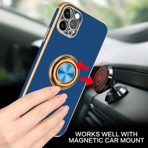 Miniatura 6 de BENTOBEN Funda para iPhone 13 Pro con Soporte de Anillo de 360 Grados con Función de Atril Soporte Magnético para Montaje en Coche, Funda Protectora
