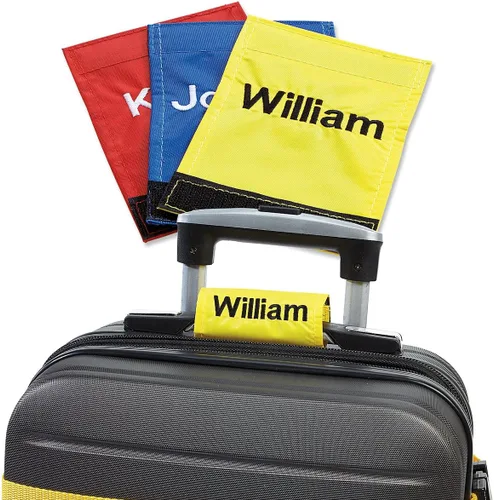 Miniatura 2 de Envoltura Personalizada con Asa de Equipaje - 2 x 4 cerrada Amarillo 807945E