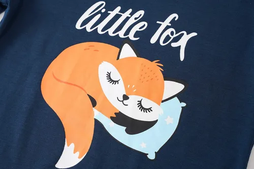 Miniatura 3 de Vopmocld Conjunto de pijama de manga corta de verano para niñas grandes, lindos patrones de gato, ropa de dormir Nighty 100% algodón