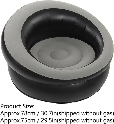 Miniatura 8 de CHICIRIS Silla inflable con la válvula de inflación rápida, sofá inflable simple del aire para el senderismo al aire libre