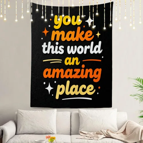 Miniatura 90 de Shrahala Tapiz de pared cristiano con palabras blancas, palabras de Navidad, escuela, Jesús, Biblia, adoración de la Biblia, tapiz grande