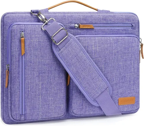 Miniatura 13 de MOSISO Bolsa de hombro protectora 360 para laptop, bolsas de computadora de 15-15.6 pulgadas compatibles con MacBook Pro de 16 pulgadas, HP, Dell