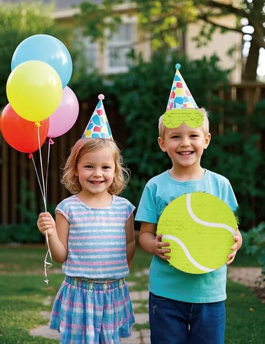 Miniatura 7 de Piñata de pelota de tenis – Incluye palo de madera, vendaje para los ojos y confeti – 13 x 13 x 3 pulgadas – Perfecto para deportes o decoraciones
