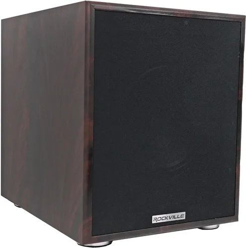 Miniatura 8 de Rockville Rock Shaker 6.5 Negro 200 W pico/100 W RMS amplificador eléctrico para cine en casa, Clase-D, Crossover ajustable, 20Hz-200Hz, diseño