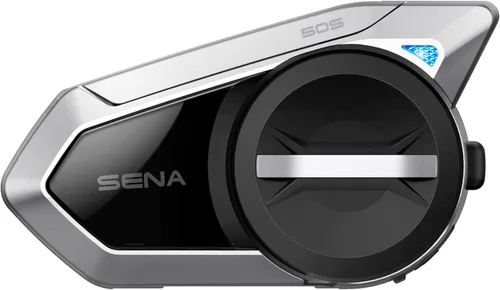Miniatura 8 de Sena 50R Audífonos de motocicleta Bluetooth de 3 botones con sistema de intercomunicador integrado de malla con sonido de Harman Kardon, micrófono