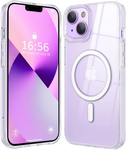 Miniatura 226 de Fuerte magnético para iPhone 11, compatible con Magsafe, [resistente a caídas de 13 pies] Funda trasera translúcida mate con sensación de piel