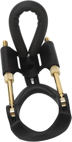 Miniatura 5 de ACAGALA Masaje Masculino Kit de Soporte de Estiramiento Efectivo Ajustable Hombres Pene Apoyo Ensanchador Negro Oro