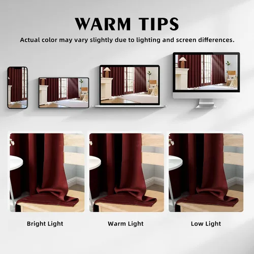 Miniatura 6 de Cortinas de oscurecimiento de habitación de 45 pulgadas de largo para dormitorio y sala de estar, cortinas térmicas aislantes con ojales