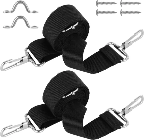 8KGXEDE45I1U324I112L5TP - 2 correas superiores ajustables y resistentes con ganchos de doble presión, color negro, 8KGXEDE45I1U324I112L5TP