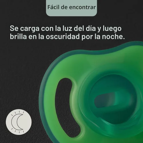Miniatura 5 de Tommee Tippee Set de Chupetes Stay Put, Contiene 2 Chupetes StayPut Ultra-Light que Brillan en la Oscuridad y 2 Chupetes StayPut Ultra-Light, 0-6
