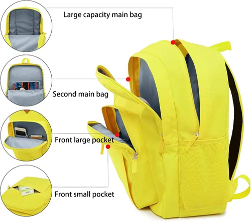Miniatura 7 de Abshoo Classical Basic Mochila de viaje para escuela resistente al agua. Mochila escolar de espalda.